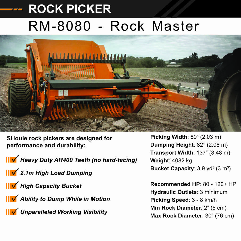 Rock Master Rock Picker Specs