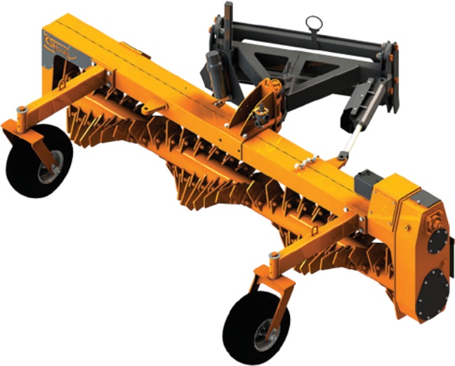 Rock Rake on Skid Steer