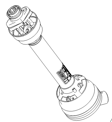 PTO Shaft Complete - 10&quot; (Blue)