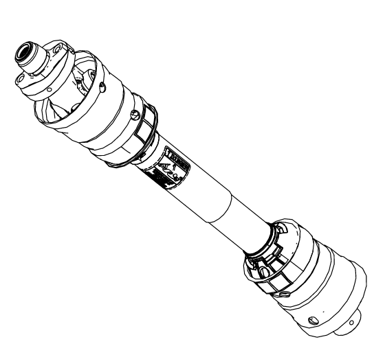 PTO Shaft Complete - 16&quot; Double CV