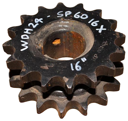 Hub with Double Sprocket, 16&quot;