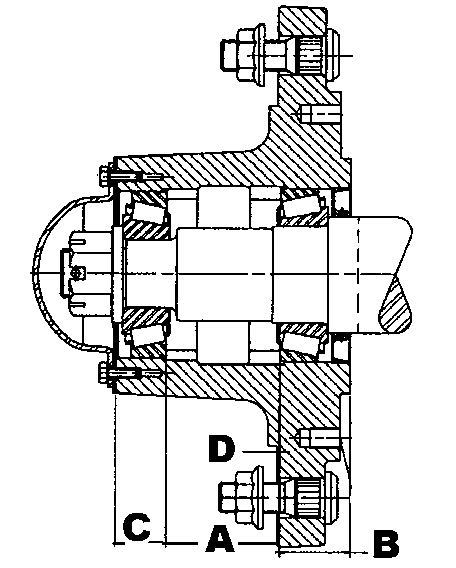 Hub Assy, H1010, With Cups &amp; Studs