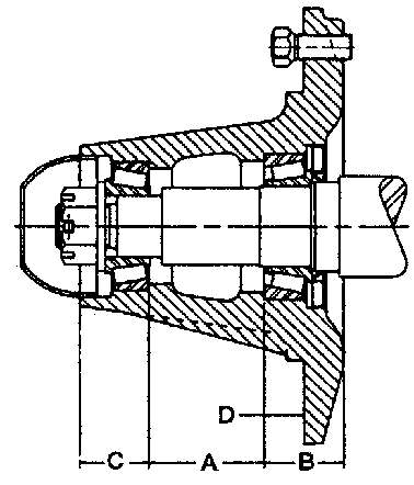 Hub Assy, H811, With Cups &amp; Studs