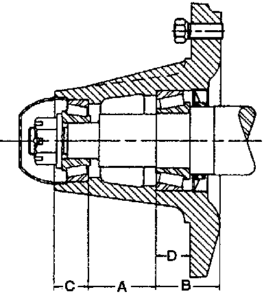 Hub Assy, HD812, With Cups &amp; Studs