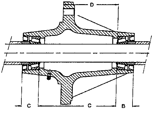 Hub Assy, HD820, With Cups