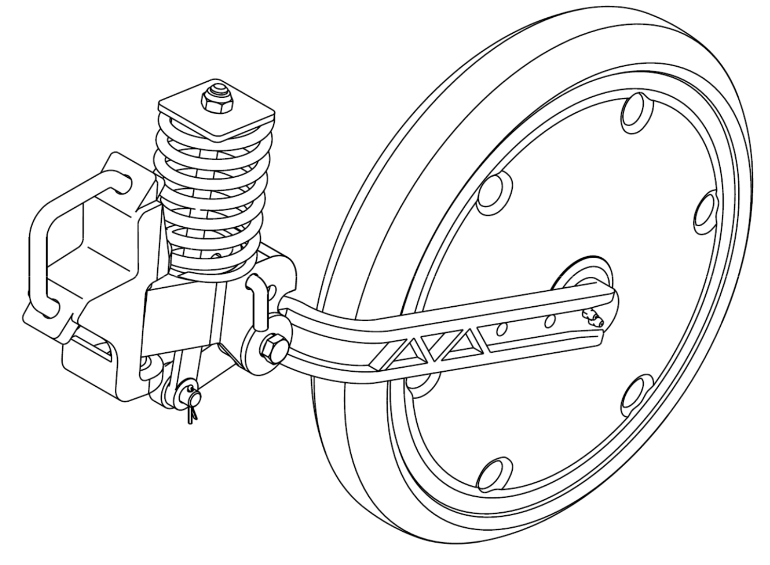 AGMASTER Presswheel &quot;V&quot; 70mm Assembly