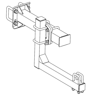 Presswheel Fixed Extension Arm (100x100 frame)