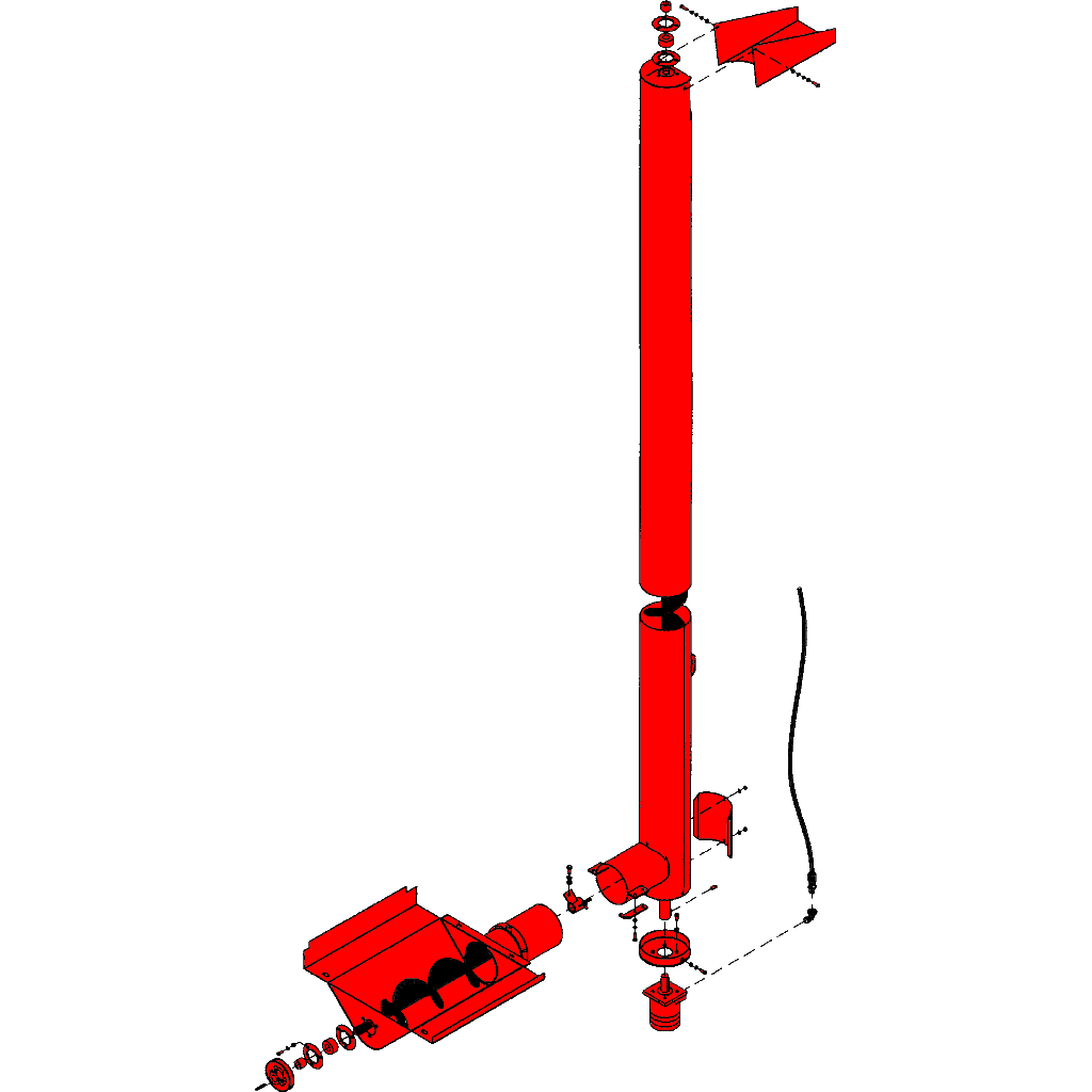 Roller Mill Hydraulic Auger &amp; Cross Auger Kit, Farm King