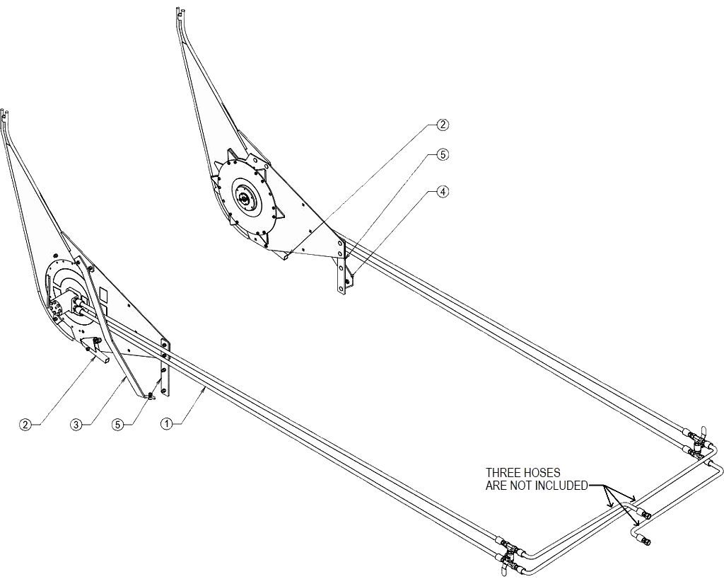 Roto-Shear Mounting Kit, MacDon D50 &amp; D60 Header