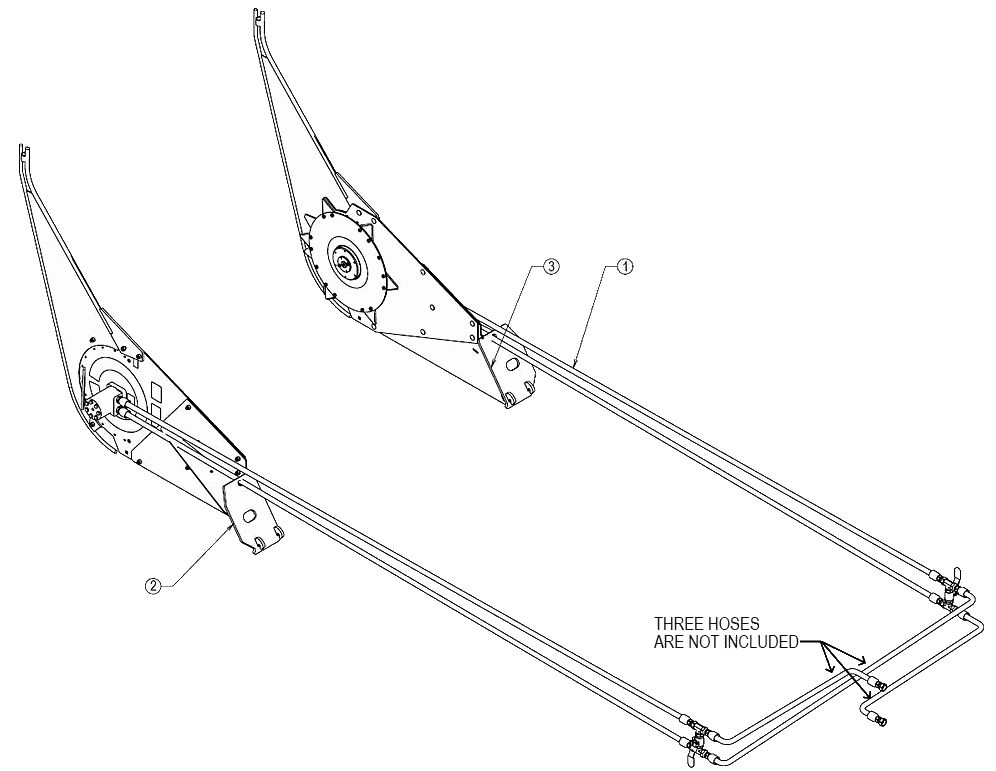 Roto-Shear Mounting Kit, MacDon D60/D65/D75/D1 XL &amp; JD 400 Header
