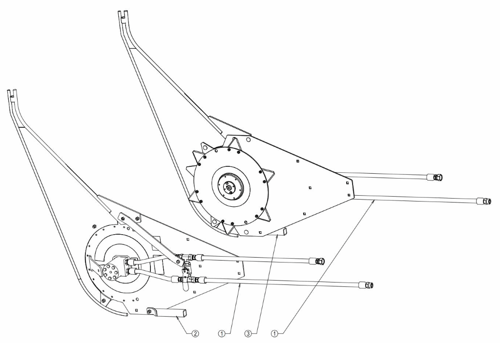 Roto-Shear Mounting Kit, Honeybee 4000 2014 &amp; Newer (+CNH)